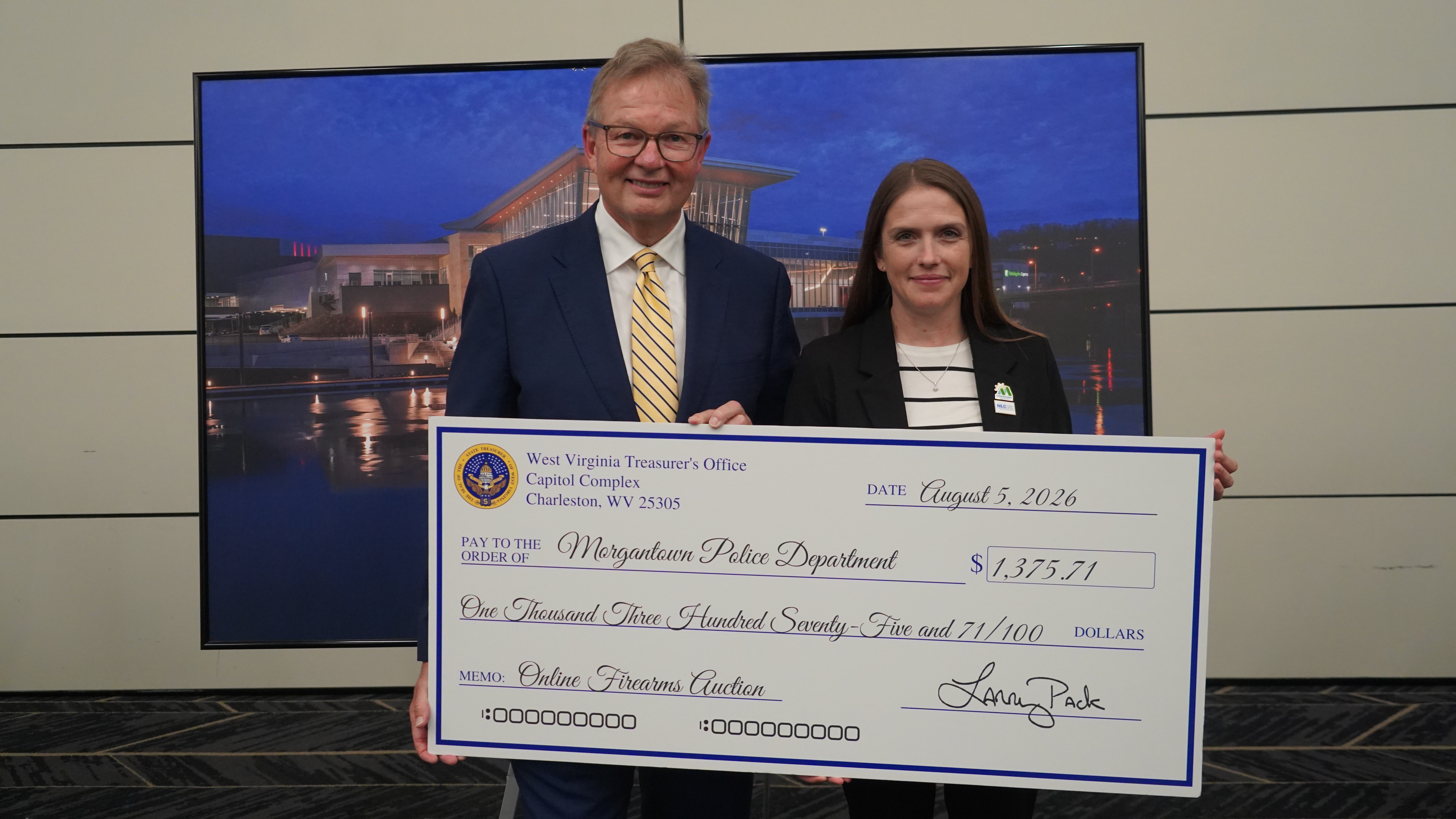 Online firearms auction proceeds return to Morgantown